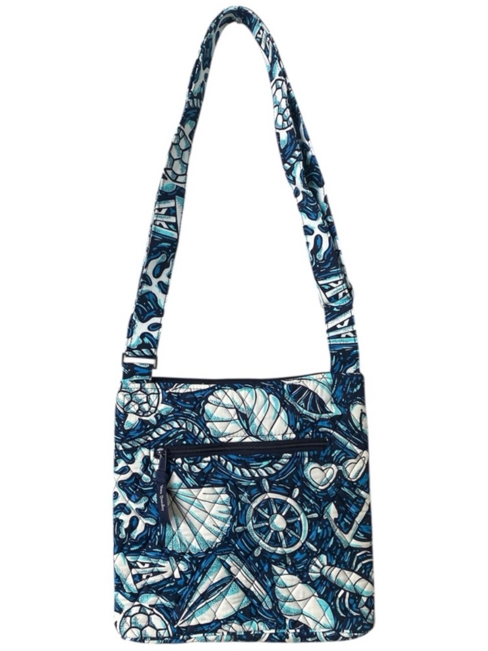 Vera Bradley Navy and White Nautical Print Crossbody Bag
